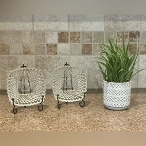 Vintage Diamond Point Square Candy Glass Dish made by Indiana Glass, Clear 4½”